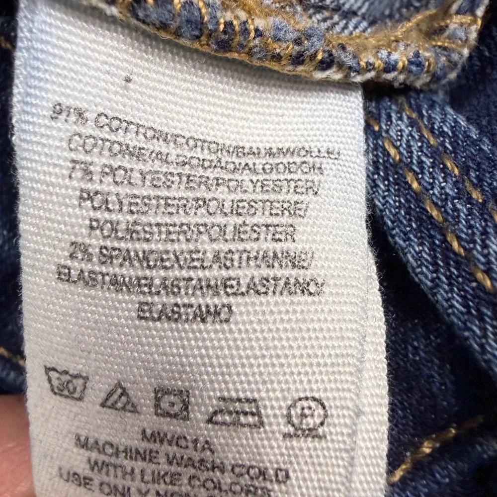 Free People Womens High Rise Skinny Jeans Dark Wash‎ Blue Denim Size 30R